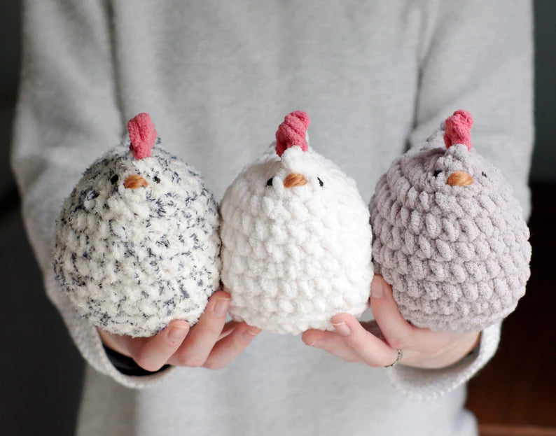 Patron crochet poule amigurumi – PDF numérique à télécharger