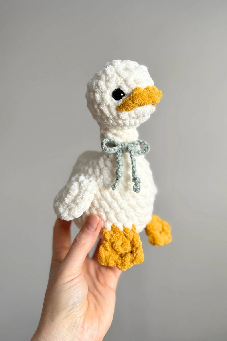 Patron crochet oie amigurumi – PDF numérique à télécharger