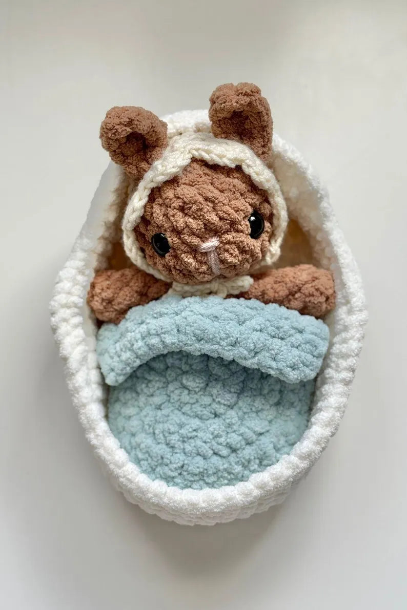 Patron crochet lapin bébé amigurumi – PDF numérique à télécharger