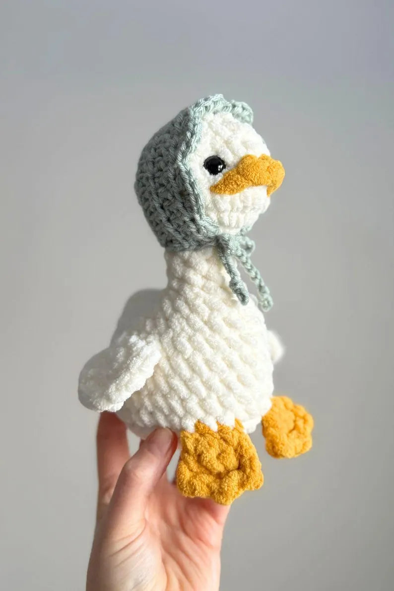 Patron crochet oie amigurumi – PDF numérique à télécharger